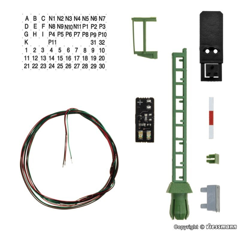 Viessmann 7731 TT Bausatz Licht-Blocksignal