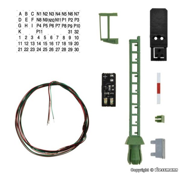 Viessmann 7731 TT Bausatz Licht-Blocksignal