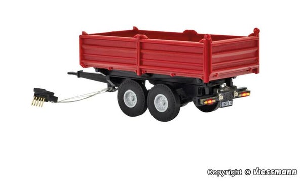 Viessmann 8214 H0 Tandem Kipper, rot