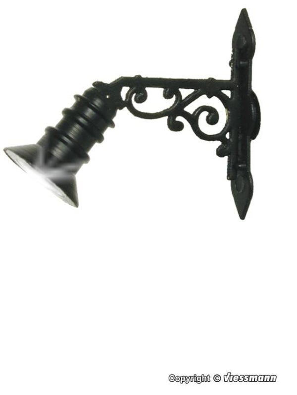 Viessmann 9076 0 Wandlaterne, LED warmweiß