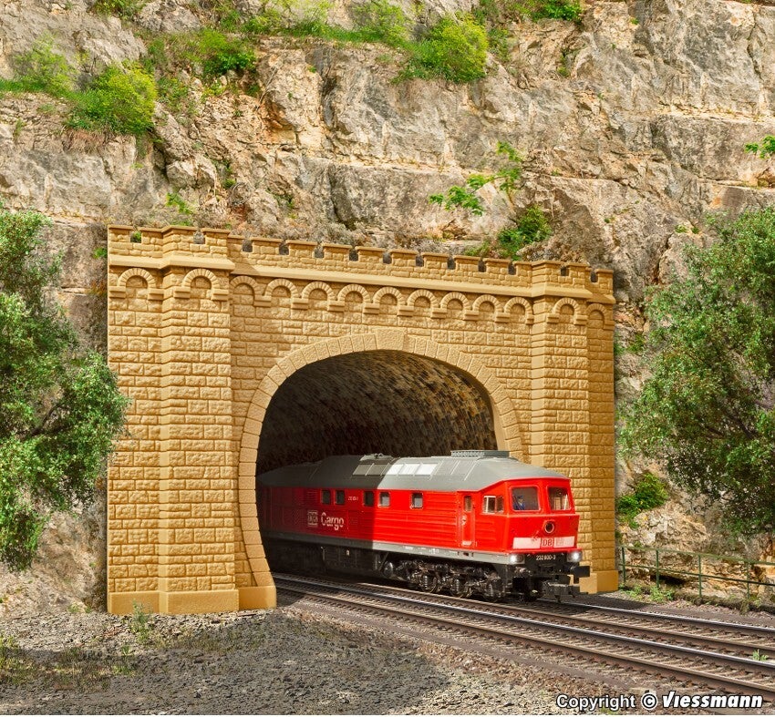 Vollmer 42506 H0 Tunnelportal Moseltal, zweigleisig, 2 Stück