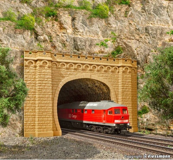 Vollmer 42506 H0 Tunnelportal Moseltal, zweigleisig, 2 Stück