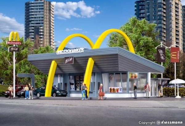 Vollmer 43634 H0 McDonald's Schnellrestaurant mit McDrive