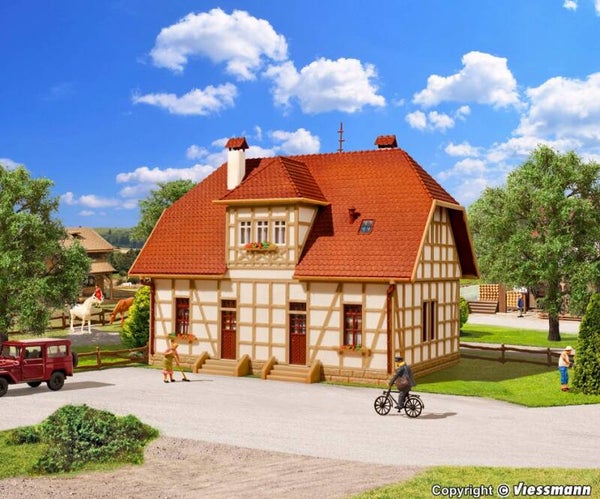 Vollmer 43654 H0 Fachwerk-Siedlungshaus