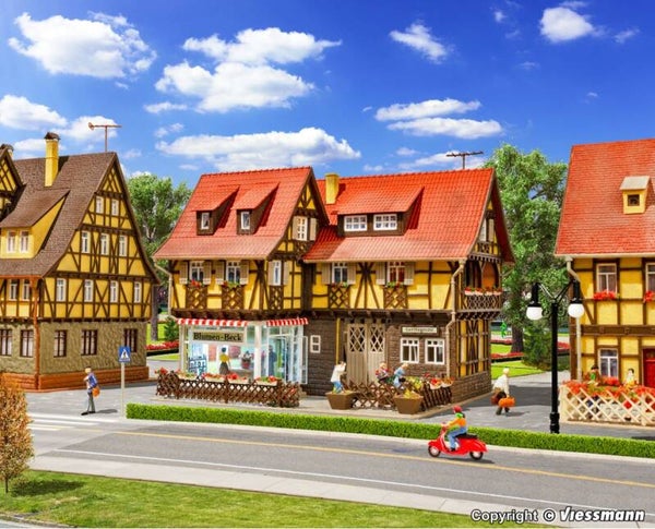 Vollmer 43692 H0 Blumengeschäft mit Inneneinrichtung und Beleuchtung
