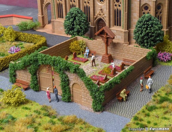 Vollmer 43861 H0 Deko-Set Friedhof