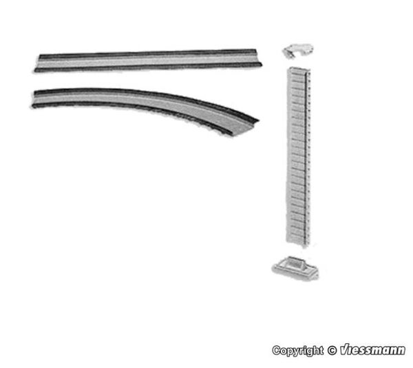 Vollmer 44547 H0 Set Brückenauffahrt bis 12 cm Höhe