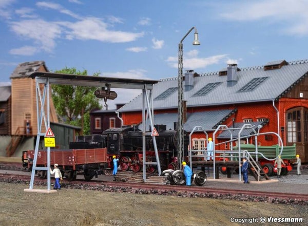 Vollmer 45747 H0 Rohrblasgerüst und Bockkran