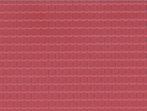 Vollmer 46026 H0 Dachplatte Ziegel aus Kunststoff, 21,8 x 11,9 cm
