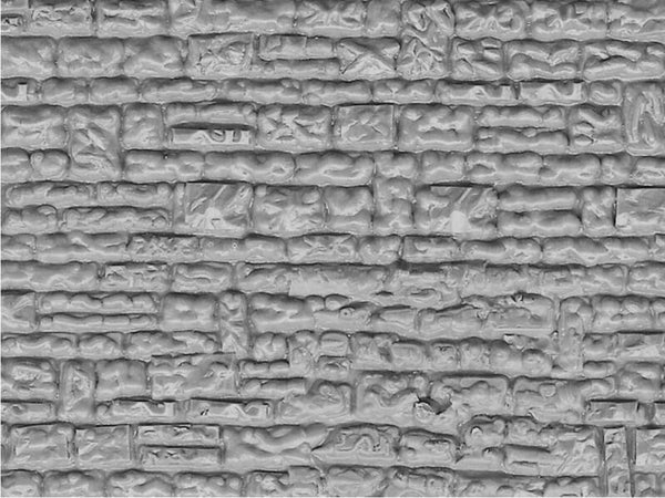 Vollmer 46031 H0 Mauerplatte Haustein aus Kunststoff, 21,8 x 11,9 cm