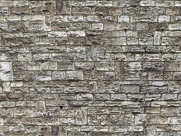 Vollmer 46035 H0 Mauerplatte Haustein aus Karton, 25 x 12,5 cm, VE 10 Stück