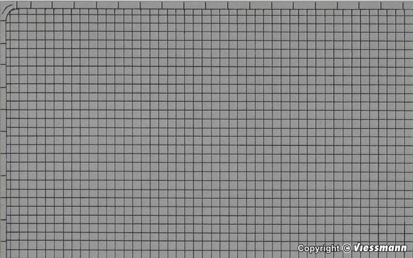 Vollmer 46037 H0 Gehwegplatte aus Karton, 25 x 12,5 cm, VE 10 Stück