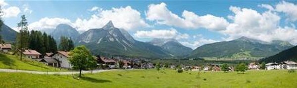 Vollmer 46106 Hintergrundkulisse Alpenvorland, vierteilig, L 266 x B 80 cm, ersetzt 46111
