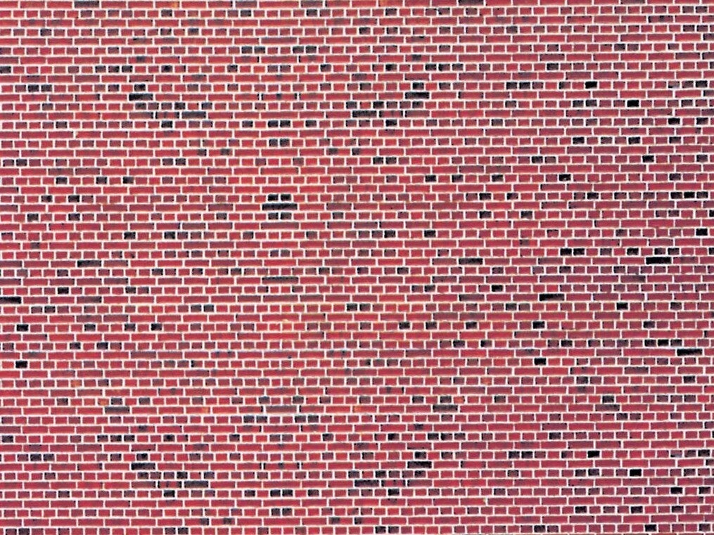 Vollmer 47361 N Mauerplatte Klinker aus Karton, 25 x 12,5 cm, VE 10 Stück