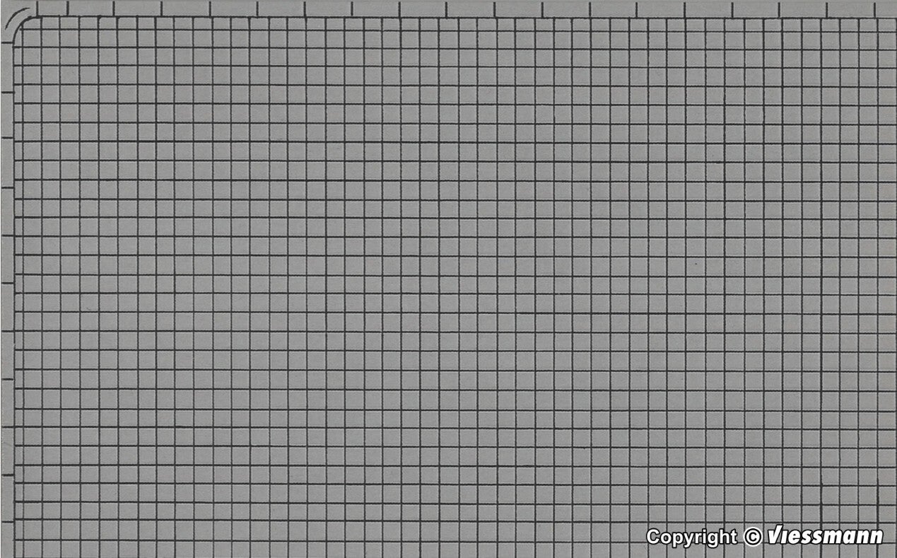 Vollmer 47371 N Gehwegplatte aus Karton, 25 x 12,5 cm, VE 10 Stück