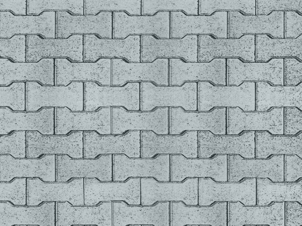 Vollmer 47372 N Gehwegplatte Knochensteine aus Karton, 25 x 12,5 cm, VE 10 Stück