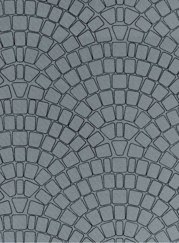 Vollmer 47373 N Gehwegplatte Kopfsteinpflaster aus Karton, 25 x 12,5 cm, VE 10 Stück