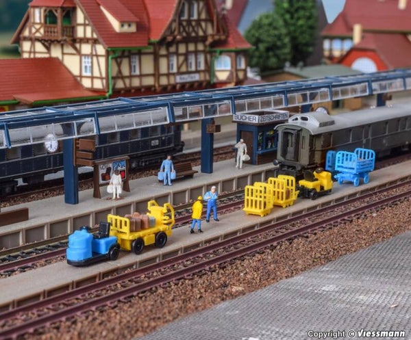 Vollmer 47503 N Gepäckbahnsteig, fünfteilig