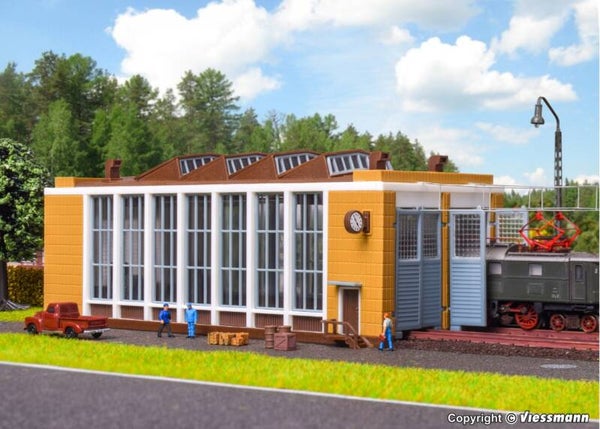 Vollmer 47605 N E-Lokschuppen mit Türschließvorrichtung, zweiständig