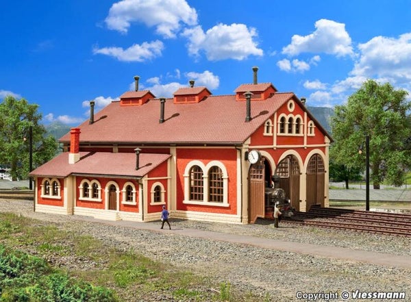 Vollmer 47609 N Lokschuppen, dreiständig