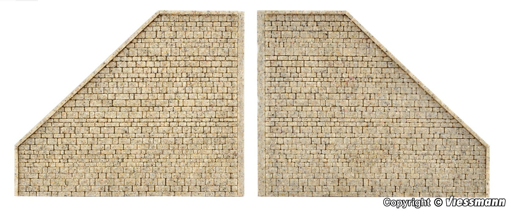 Vollmer 48101 H0 Stützwand aus Steinkunst, passend zu 48100, 2 Stück