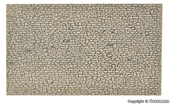 Vollmer 48224 H0 Mauerplatte Bruchstein aus Steinkunst, L 27,5 x B 16 cm