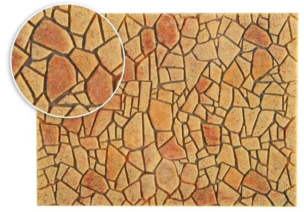 Vollmer 48227 H0 Polygonalplatte aus Steinkunst, mediterran L 27,5 x B 16 cm