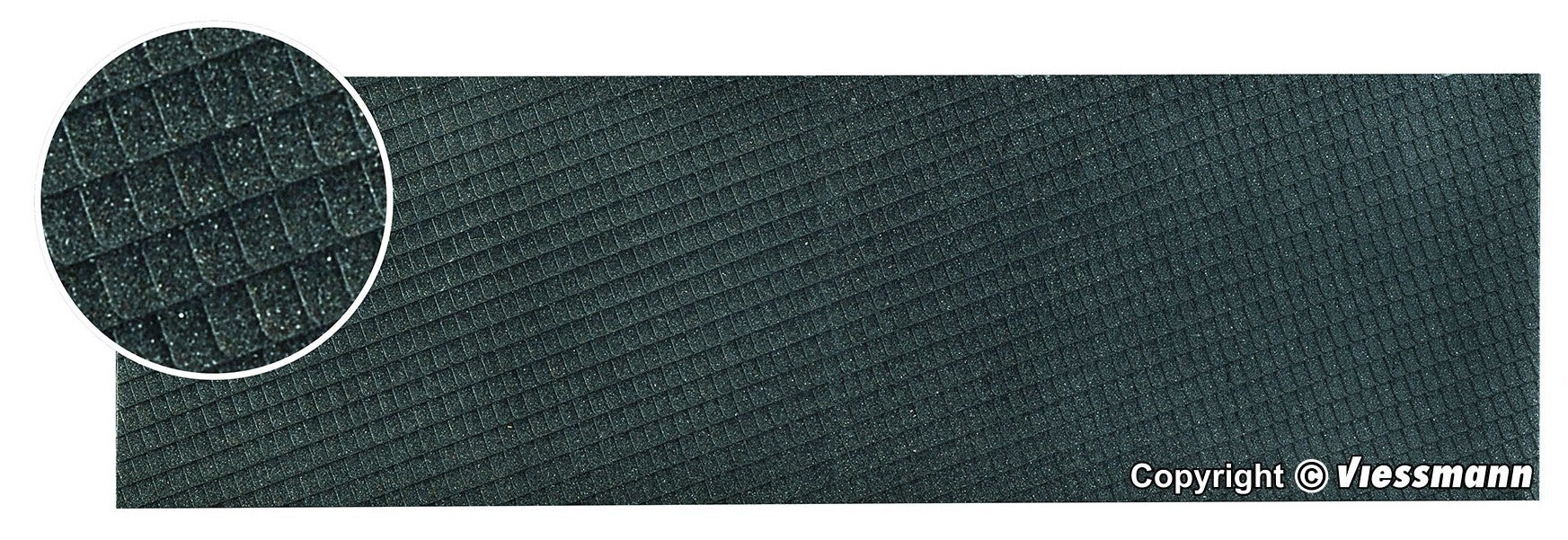 Vollmer 48231 H0 Dachplatte Schiefer aus Steinkunst, L 28 x B 16,3 cm