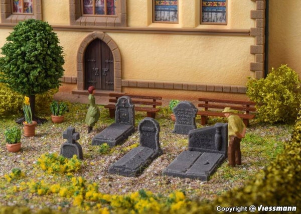 Vollmer 48282 H0 Deko-Set Grabmale aus Steinkunst