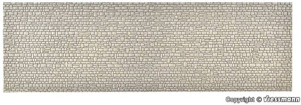 Vollmer 48721 0 Mauerplatte Haustein aus Steinkunst, L 53,5 x B 16 cm