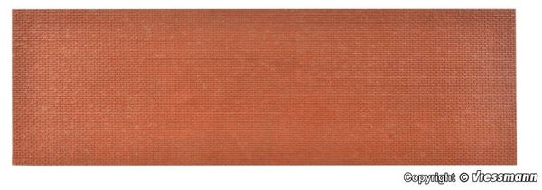 Vollmer 48722 0 Mauerplatte Ziegel aus Steinkunst, gealtert, L 53,5 x B 16 cm