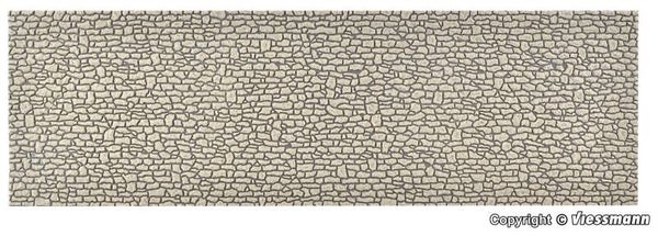 Vollmer 48724 0 Mauerplatte Bruchstein aus Steinkunst, L 53,5 x B 16 cm