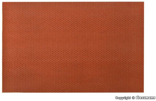 Vollmer 48822 G Mauerplatte Ziegel aus Steinkunst, gealtert, L 53,5 x B 34 cm