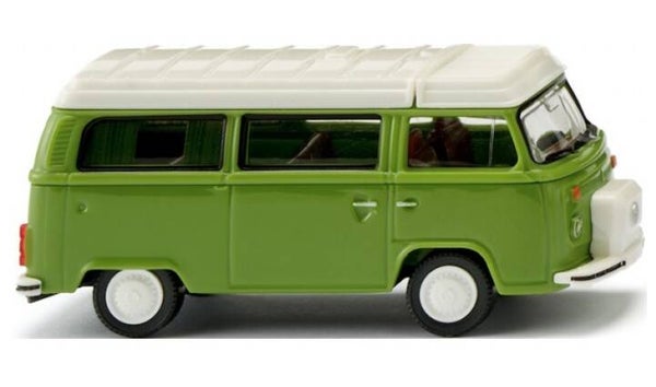 Wiking 031807 1:87 VW T2b Campingbus, grün, Bj 1972-1979