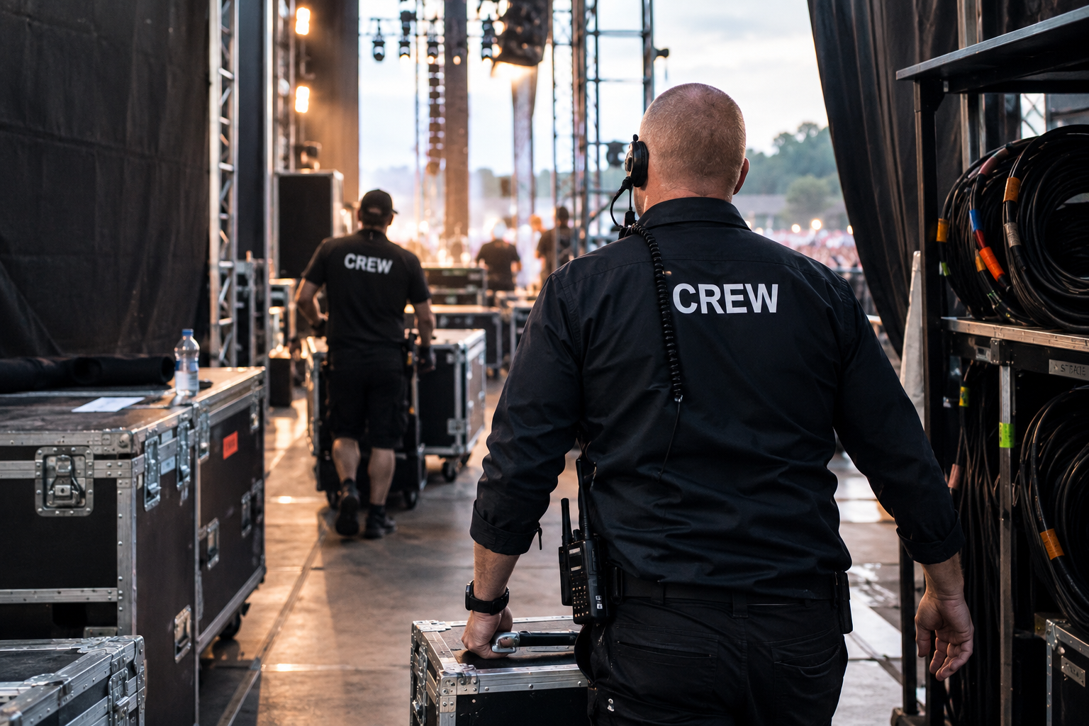 Backstage Services en coördinatie achter de schermen tijdens een festival