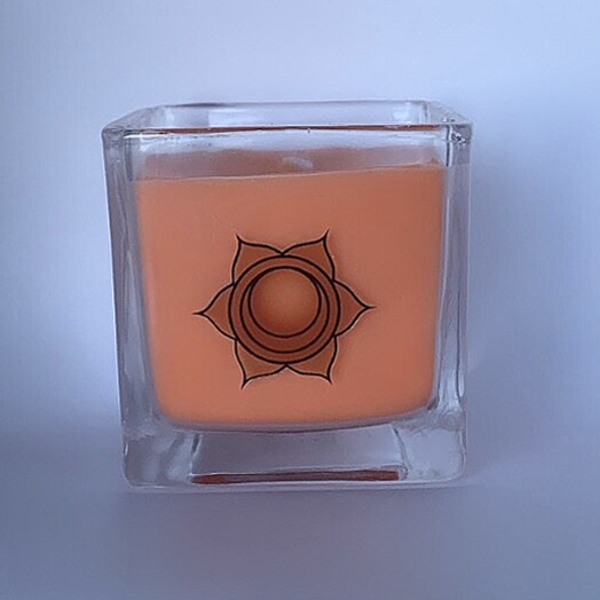 Heiligbeen chakra - geurkaars