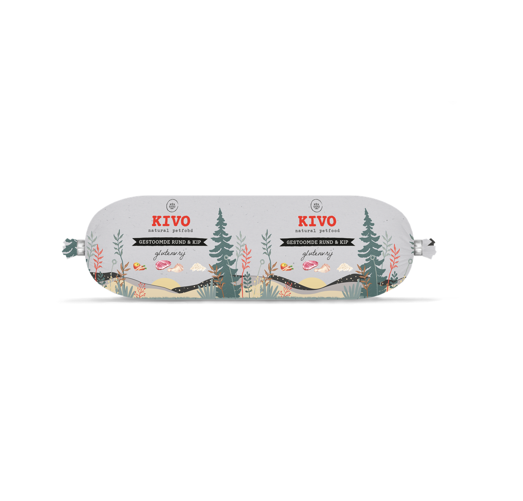 Kivo houdbare worst RUND & KIP 12 x 600gr