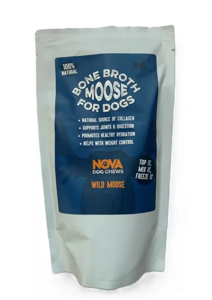 Nova Dog Chews Bone Broth Moose 10 x 230ml
