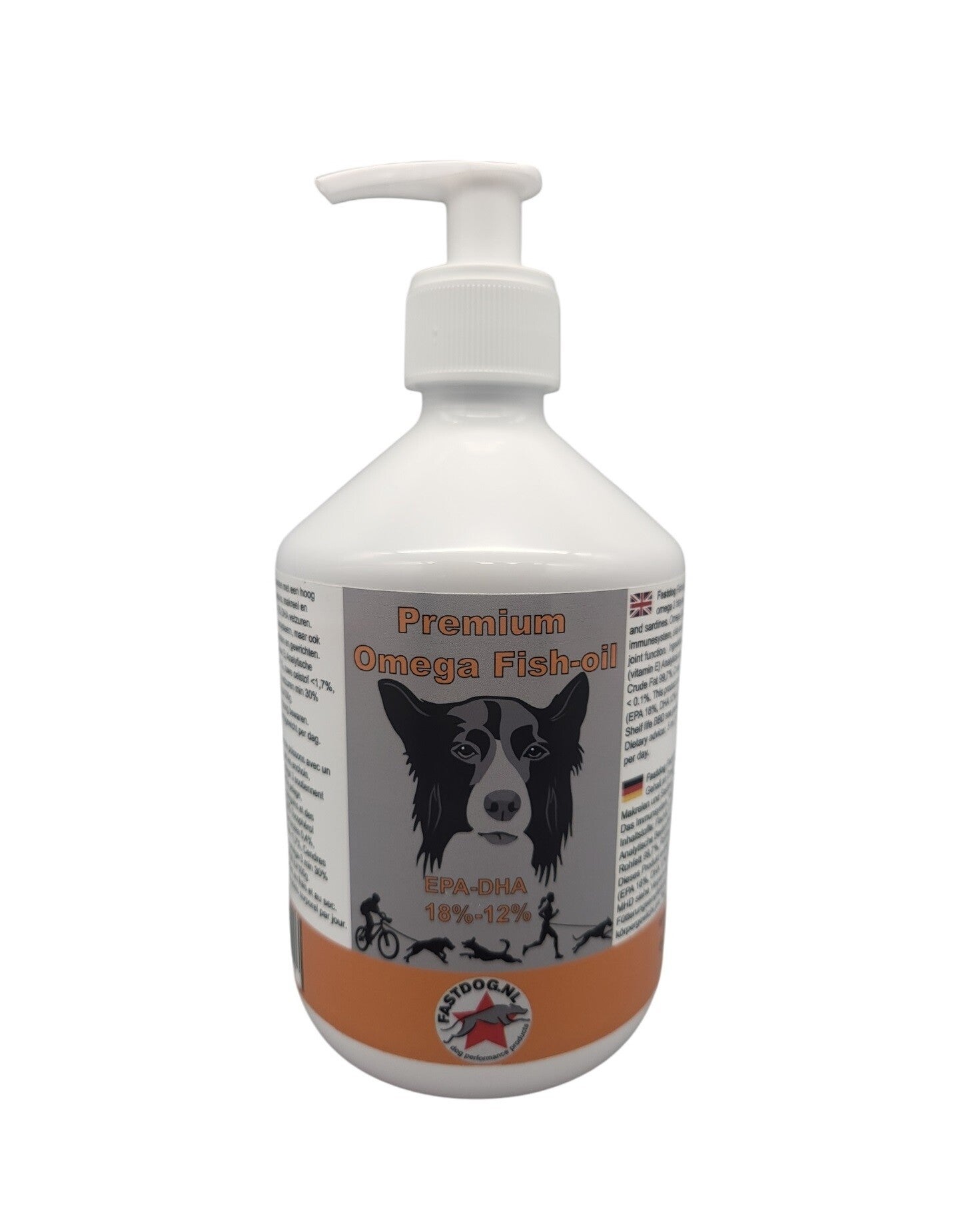 Fastdog: Premium Omega Fish-oil 500ml