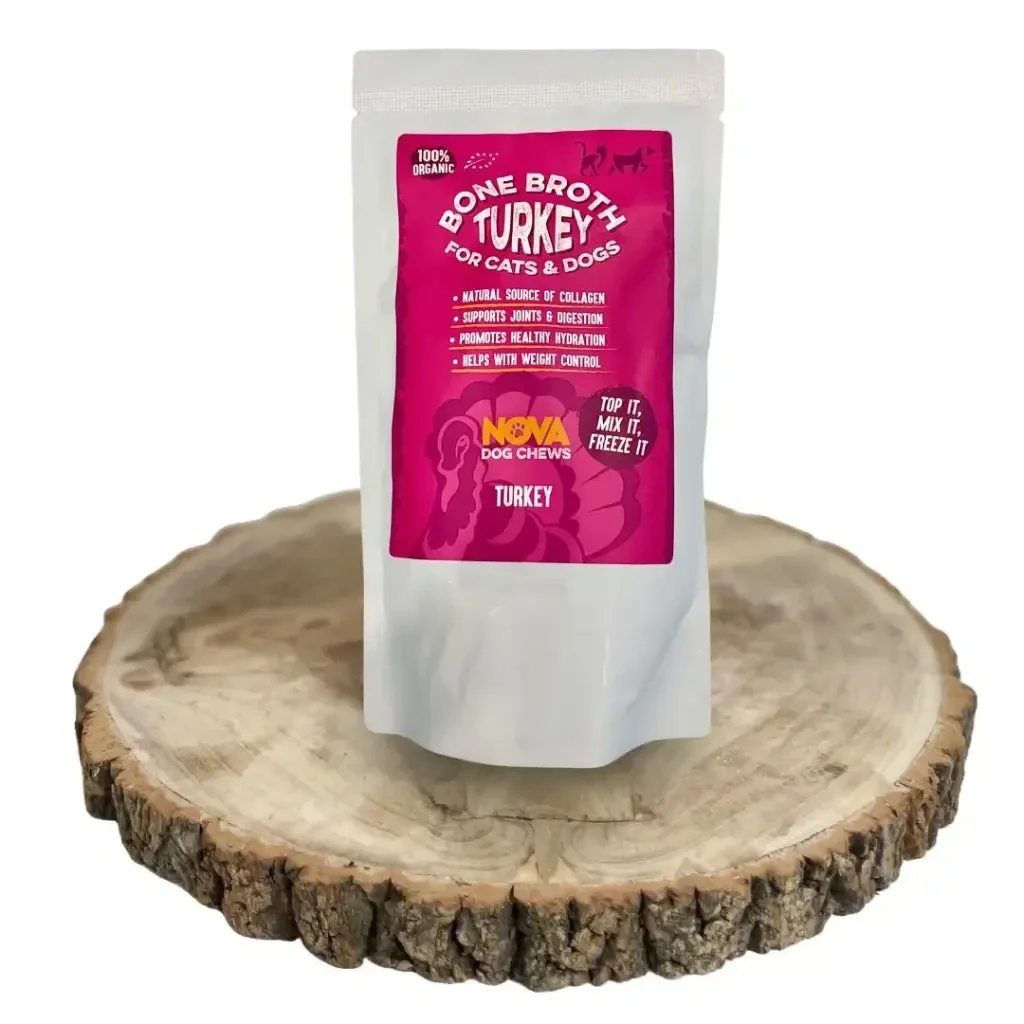 Nova Dog Chews Bone Broth Turkey 10 x 230ml