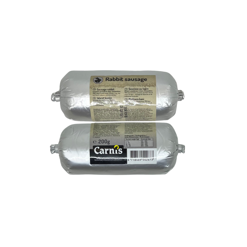 Carnis Gestoomde worst Konijn 48 x 200gr