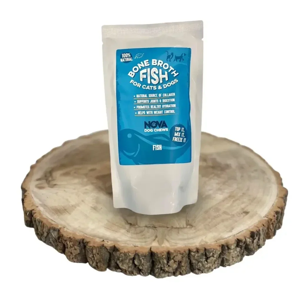 Nova Dogs Chews Bone Broth Fish 10 x 230ml