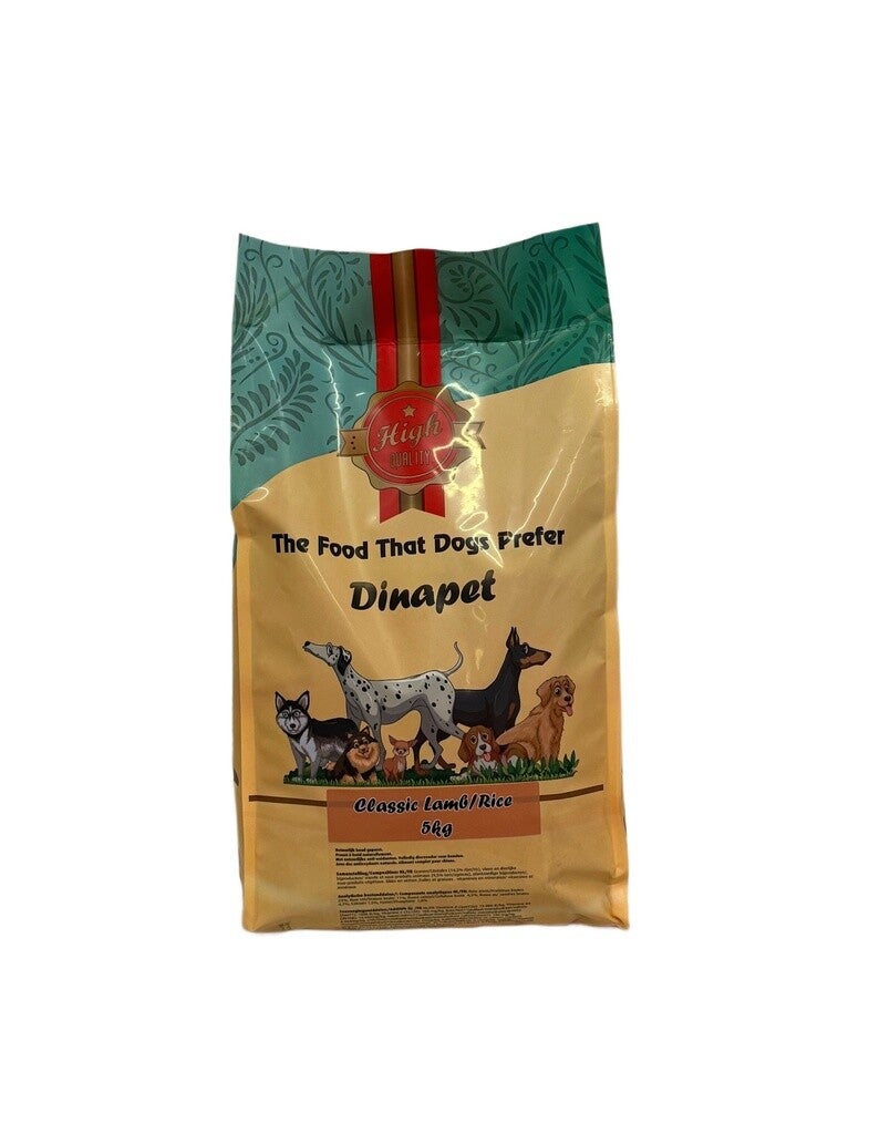 Dinapet persbrok Lam/Rijst 5kg