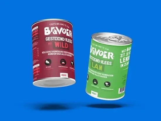 Bravoer Blikkie met Lam 6 x 400gr