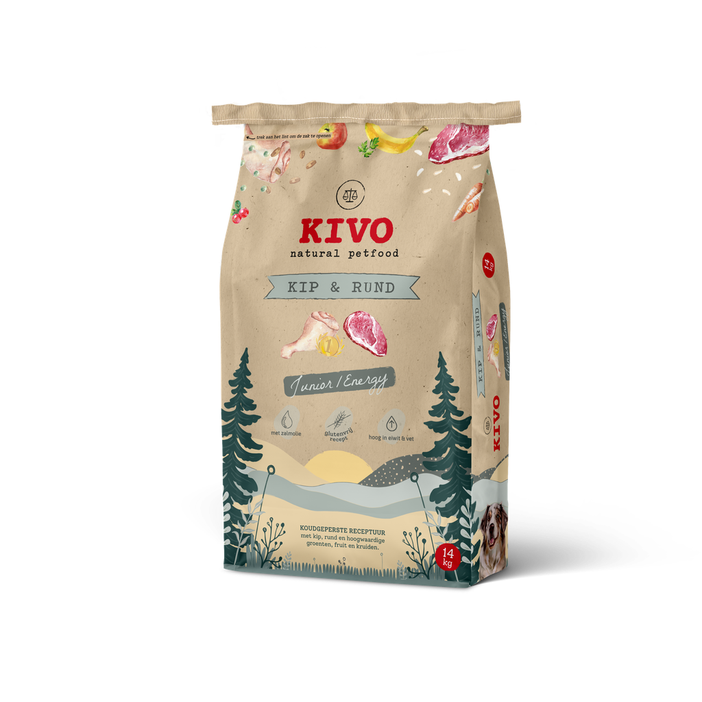 Kivo persbrok KIP & RUND (Junior/Energy) 14kg