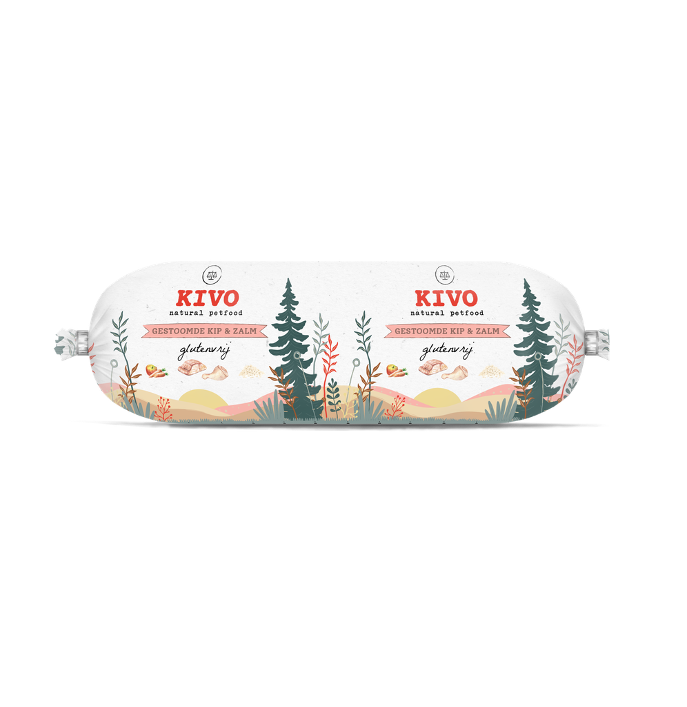 Kivo gestoomde Kip 12 x 600gr