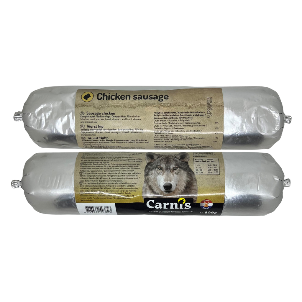 Carnis Gestoomde worst Kip 12 x 800gr
