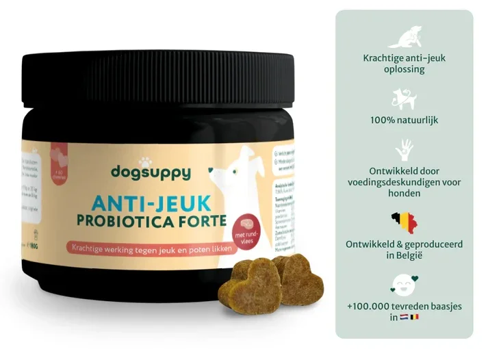 DogSuppy Anti-jeuk probiotica met rund  180gr