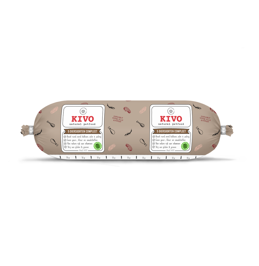 Kivo 5 DIERSOORTENMIX Compleet 20 x 500gr
