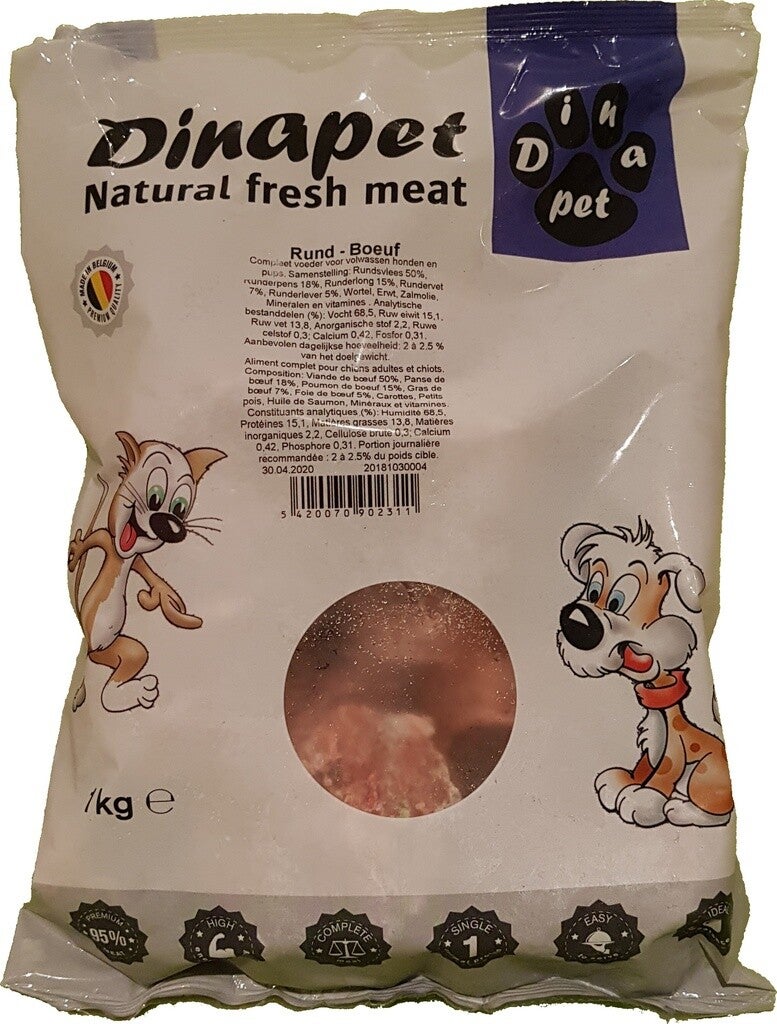 Dinapet RUND HAMBURGERS 10 x 1kg